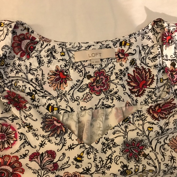 Loft floral blouse tank - Picture 5 of 7